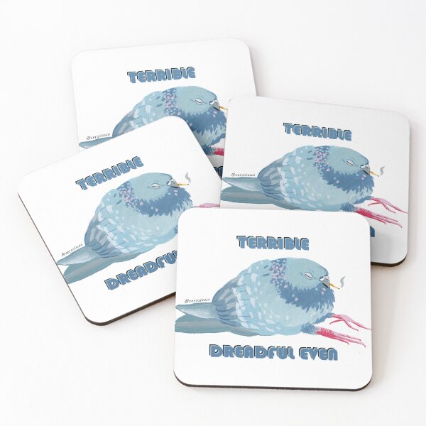 Item preview, Miserable pigeon with a cigarette designed and sold by veroslawa.