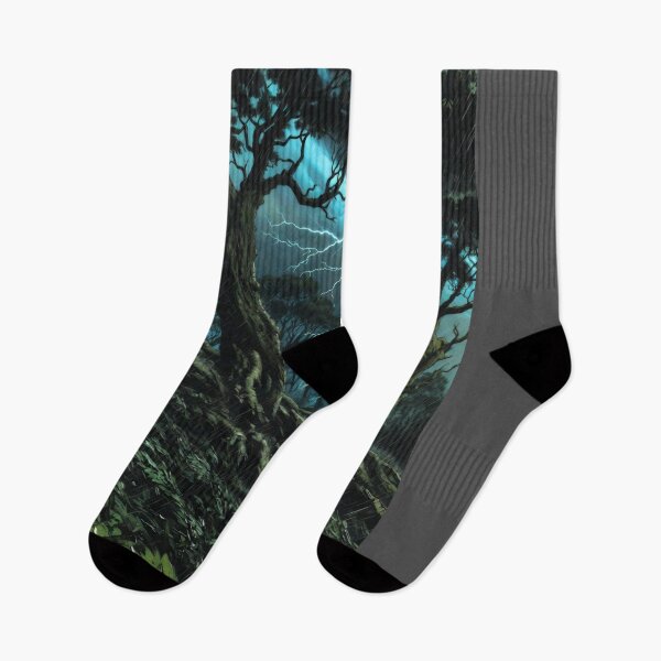 Item preview, Epic Moody Dark Forest Lightning Storm Thunderstorm designed and sold by Nexus Space.