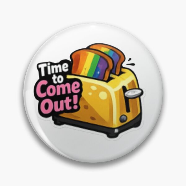 Item preview, Time to Come Out Rainbow Toast Pride designed and sold by Pixanova.