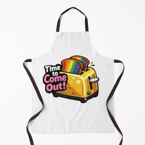 Item preview, Time to Come Out Rainbow Toast Pride designed and sold by Pixanova.