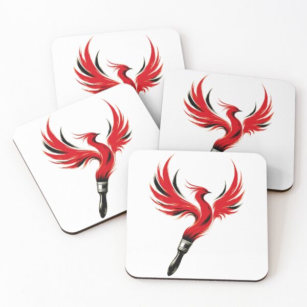 Item preview, Phoenix Paintbrush Logo | Creative Artist Emblem | Art Shop Design designed and sold by Ahmed Nedji.