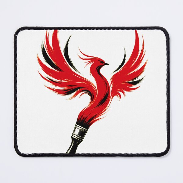 Item preview, Phoenix Paintbrush Logo | Creative Artist Emblem | Art Shop Design designed and sold by Ahmed Nedji.