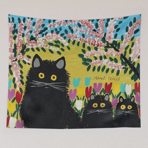 Item preview, Poster Three Black Cats - Maud Lewis designed and sold by pameLlapOllis.