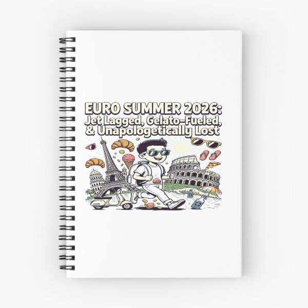 Item preview, Euro Summer 2026 – Jet Lagged, Gelato-Fueled & Unapologetically Lost | Funny Europe Travel Graphic T-Shirt Design | Printable PNG designed and sold by Sushikidsntod.