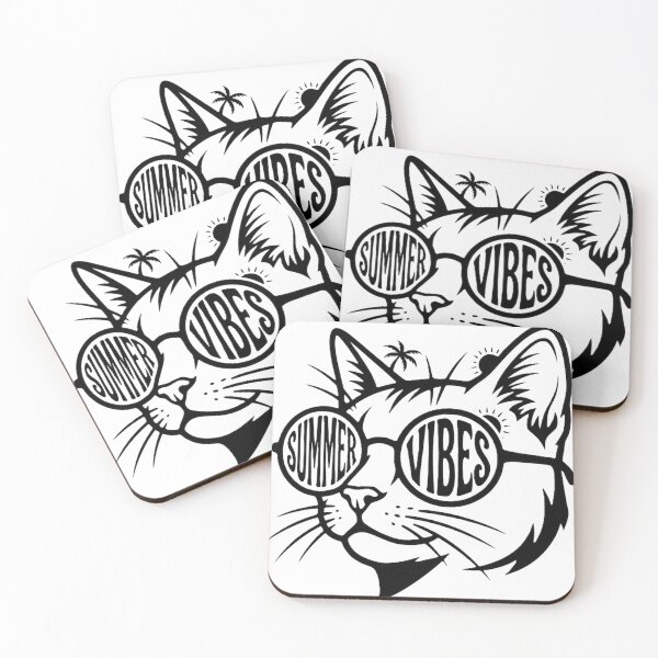 Item preview, cat summer vibes designed and sold by GG-Graphics.