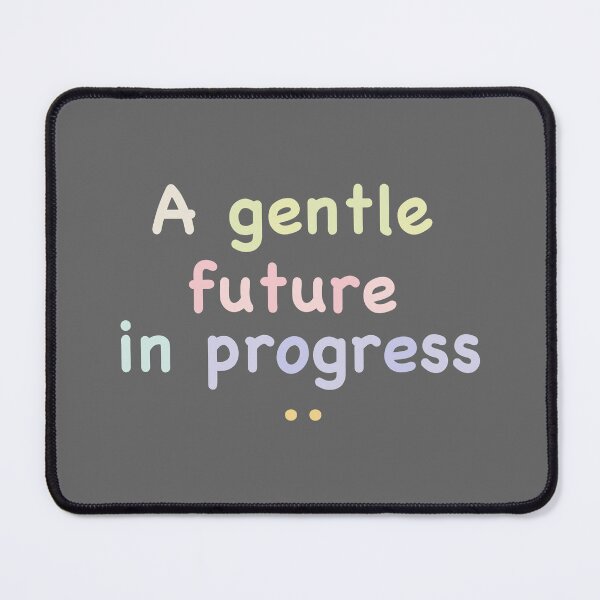 Item preview, A Gentle Future in Progress – Pastel Quote Art designed and sold by solarpink.