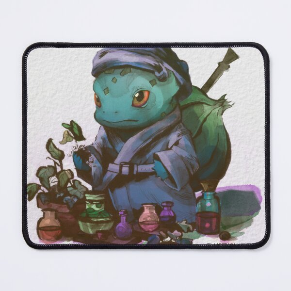 Item preview, Healing Grass Type Bulba Dressed as a Herbalist - Original Ink Artwork Sticker designed and sold by akthaysen.