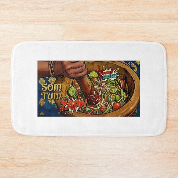 Item preview, Som Tum: The Zesty Thai Papaya Salad Art designed and sold by SiamSuay Studio..