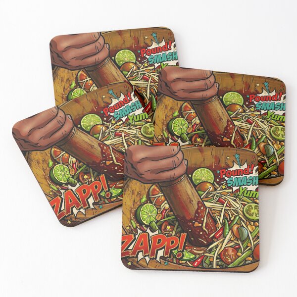 Item preview, Som Tum: The Zesty Thai Papaya Salad Art designed and sold by SiamSuay Studio..