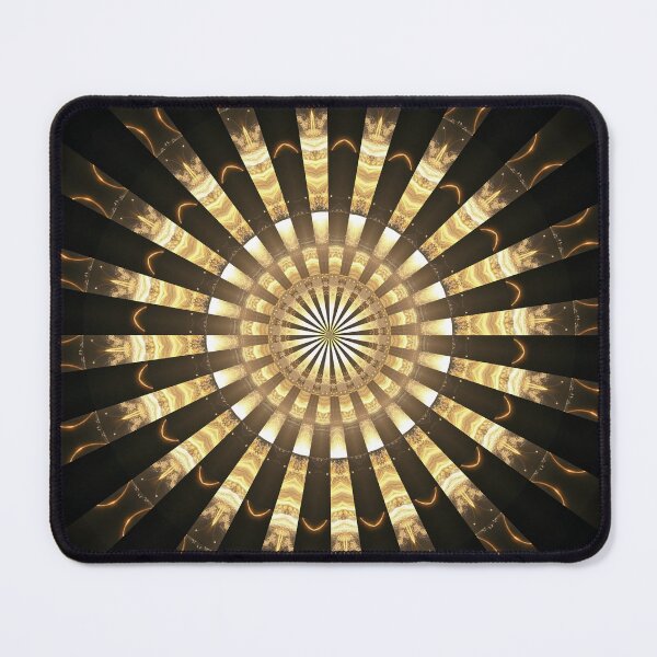 Item preview, Golden Radial Sunburst Mandala Sacred Geometry designed and sold by IntelliMindDesigns.
