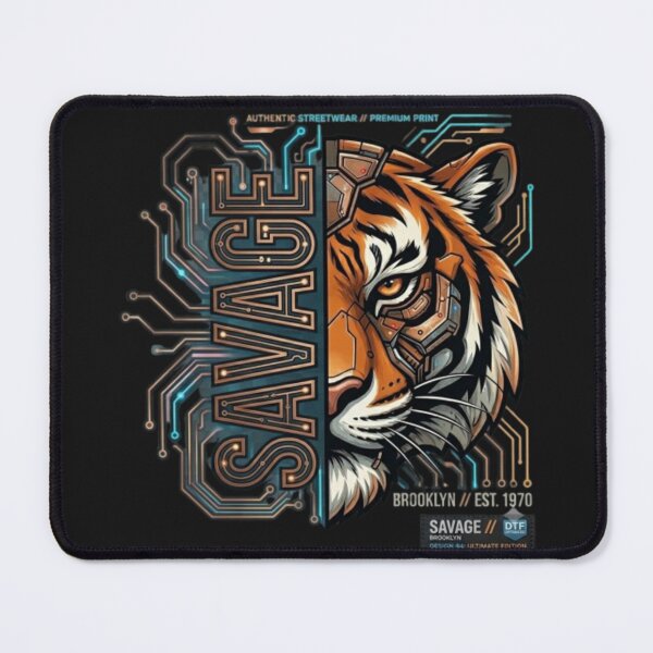 Item preview, Cybernetic Brooklyn Tiger – Geometric Circuit Board Urban Graphic designed and sold by RaresS.