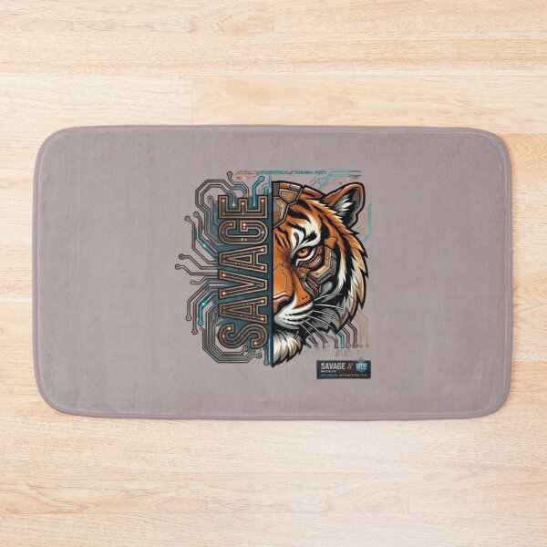 Item preview, Cybernetic Brooklyn Tiger – Geometric Circuit Board Urban Graphic designed and sold by RaresS.