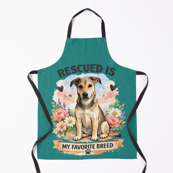 Item preview, Rescued Is My Favorite Breed Watercolor Dog Lover Design designed and sold by LinaDesign Store.