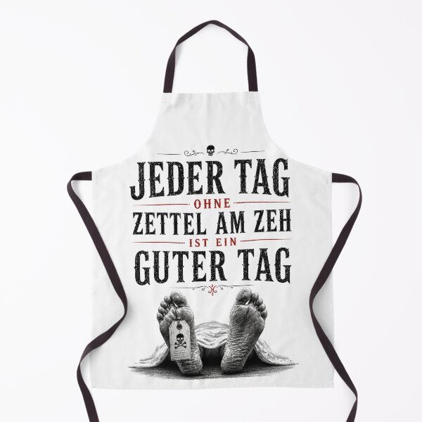 Artikelvorschau, Jeder Tag ohne Zettel am Zeh ist ein guter Tag – Schwarzer Humor Vintage Design entworfen und verkauft von Peter Kaul.
