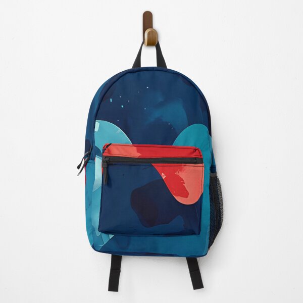 Item preview, Liquid Abstract Art | Red Teal Navy Flow Shapes designed and sold by Shirdon2.