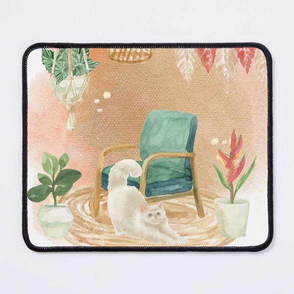 Item preview, Watercolor Keep It Cozy Room Cat designed and sold by mug&more station.