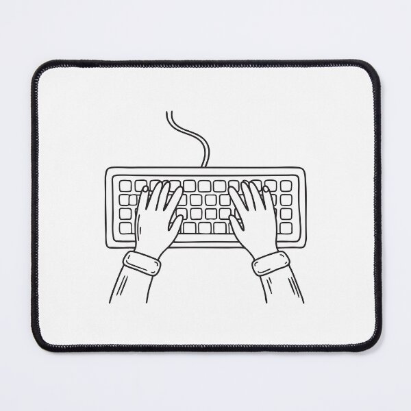 Item preview, Hands Typing Above Keyboard designed and sold by rasagamastore.