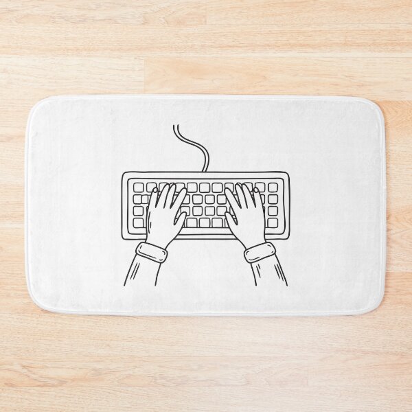 Item preview, Hands Typing Above Keyboard designed and sold by rasagamastore.