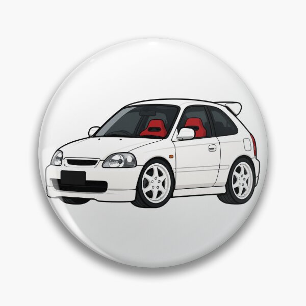 Item preview, EK9 White JDM R Hatch Type Mini Toon Car designed and sold by VenZolic.