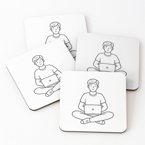 Item preview, Typing While Sitting Cross Legged designed and sold by rasagamastore.