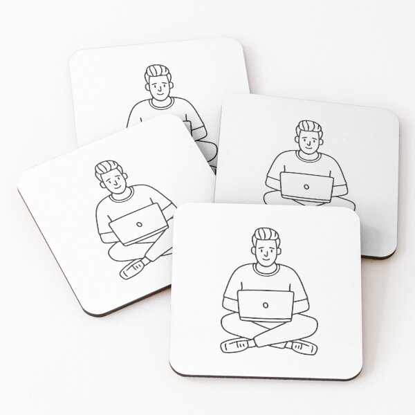 Item preview, Typing on Floor with Legs Extended designed and sold by rasagamastore.