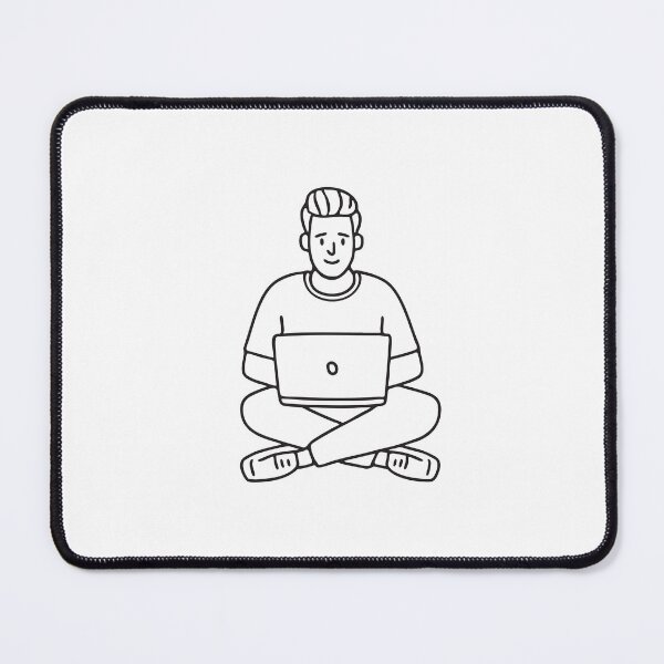 Item preview, Typing on Floor with Legs Extended designed and sold by rasagamastore.