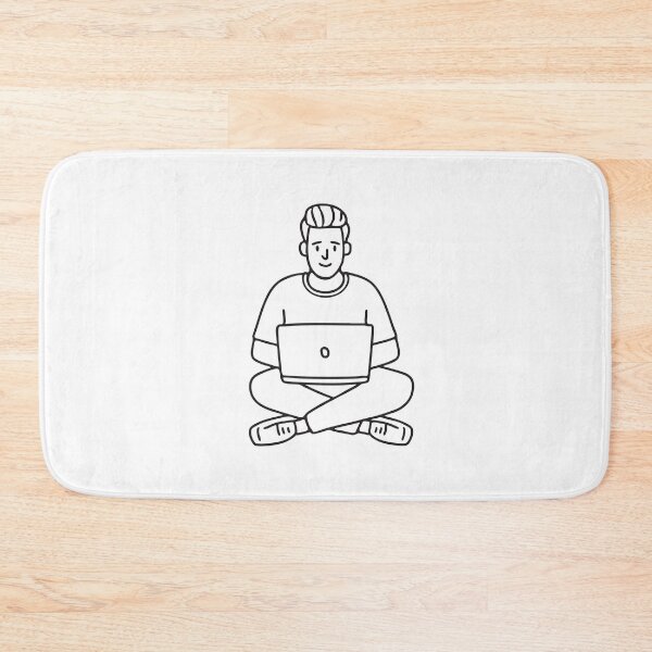Item preview, Typing on Floor with Legs Extended designed and sold by rasagamastore.