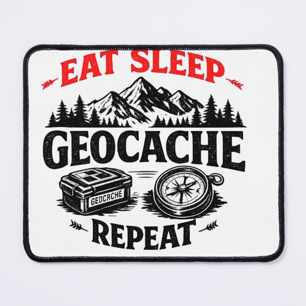 Item preview, Eat Sleep Geocache Repeat Geocaching Shirt designed and sold by Pixel-||Nest.
