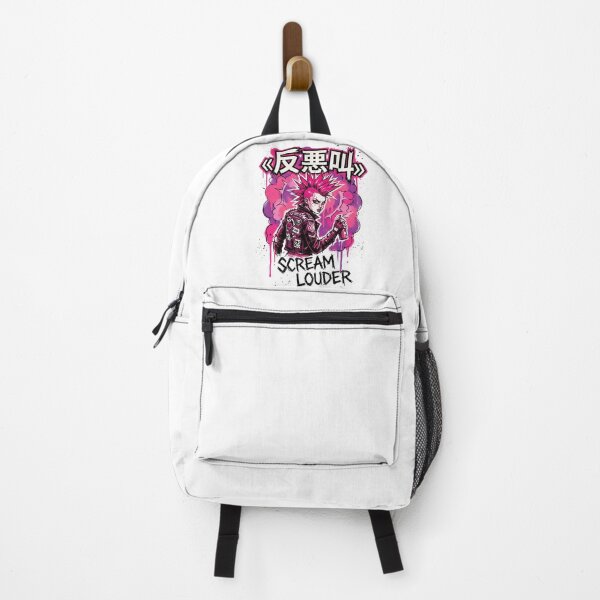 Item preview, Scream Louder Cyberpunk Anime Girl - Pink Punk Rock designed and sold by MCHDesignST.
