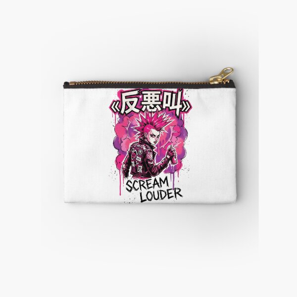 Item preview, Scream Louder Cyberpunk Anime Girl - Pink Punk Rock designed and sold by MCHDesignST.