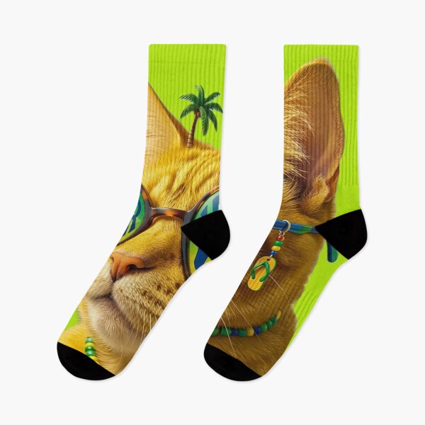 Artikelvorschau, Coole Katzen-Sommer-Vibes – Brasilien entworfen und verkauft von GG-Graphics.