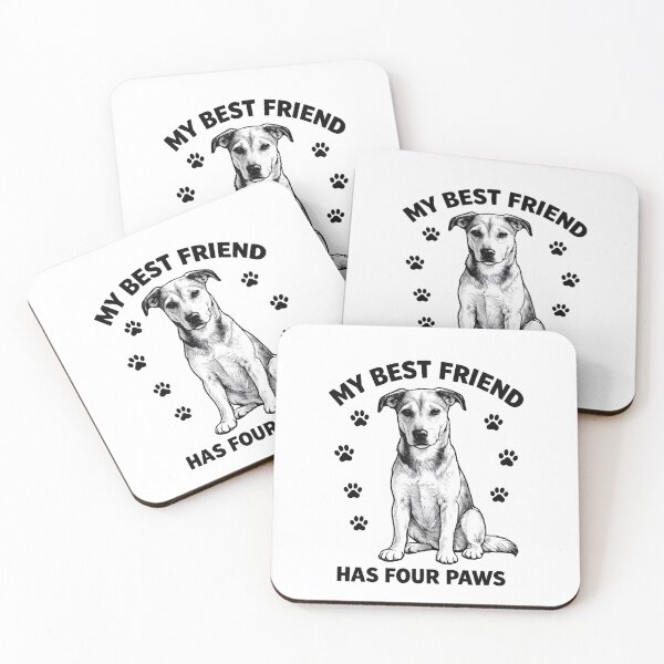 Item preview, My Best Friend Has Four Paws designed and sold by LinaDesign Store.