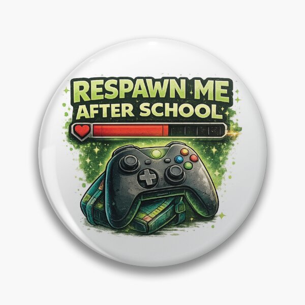 Item preview, Respawn Me After School Funny Gamer Back To School Design designed and sold by mansourhamid.