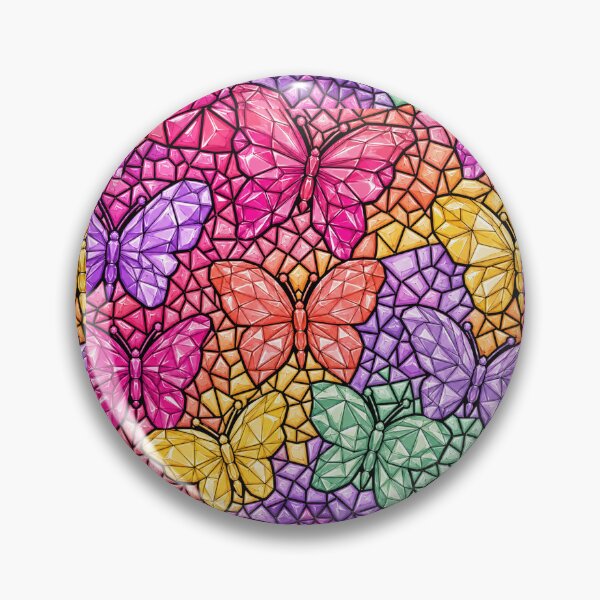 Item preview, Colorful Gemstone Butterfly Mosaic Pattern designed and sold by DjFreeq.