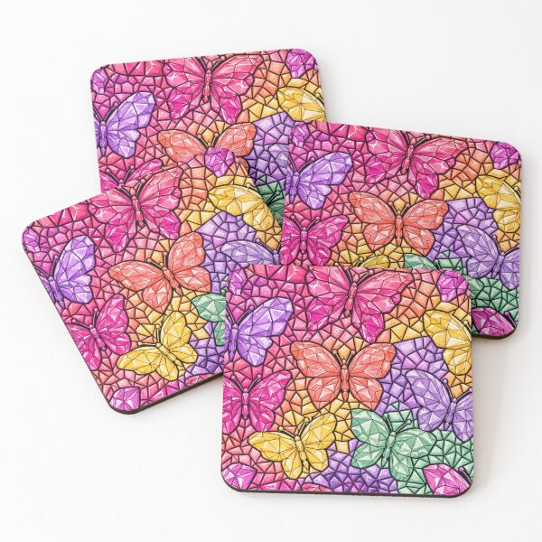 Item preview, Colorful Gemstone Butterfly Mosaic Pattern designed and sold by DjFreeq.