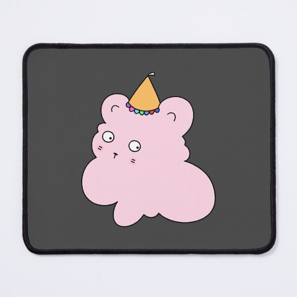 Item preview, Cute Pink Cloud Bear with Party Hat Drawing designed and sold by ubborn.