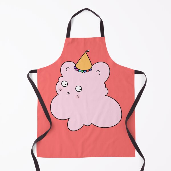 Item preview, Cute Pink Cloud Bear with Party Hat Drawing designed and sold by ubborn.
