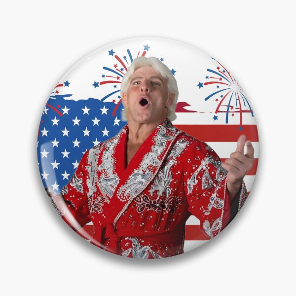 Item preview, Funny 4th of July Red White and Wooooo Ric Flair Wrestling Dad  designed and sold by cakematel.
