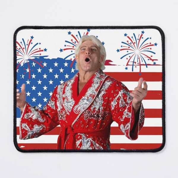 Item preview, Funny 4th of July Red White and Wooooo Ric Flair Wrestling Dad  designed and sold by cakematel.
