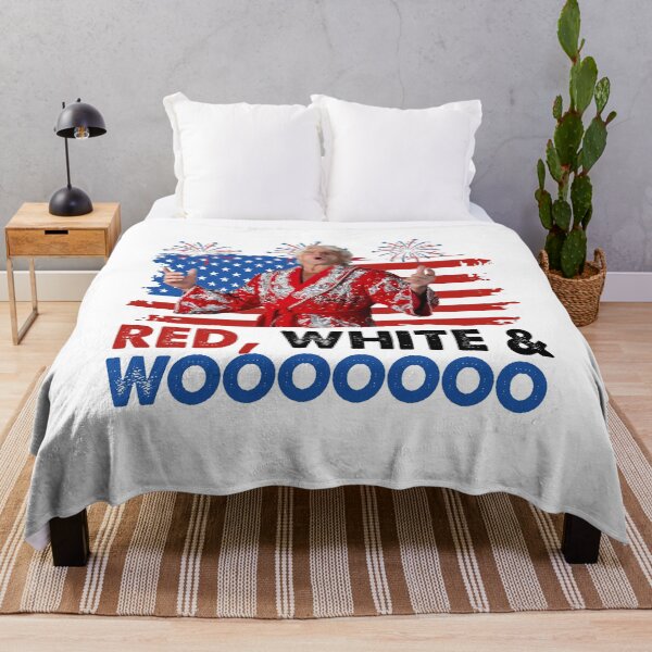 Item preview, Funny 4th of July Red White and Wooooo Ric Flair Wrestling Dad  designed and sold by cakematel.