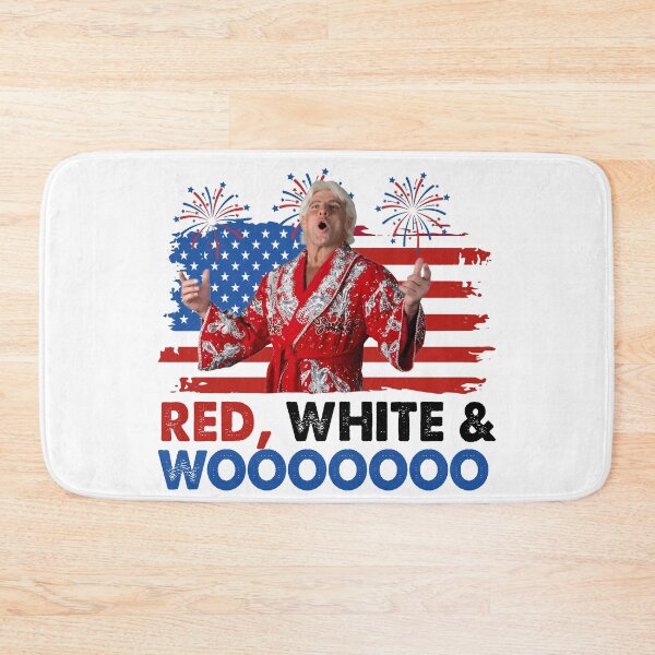 Item preview, Funny 4th of July Red White and Wooooo Ric Flair Wrestling Dad  designed and sold by cakematel.
