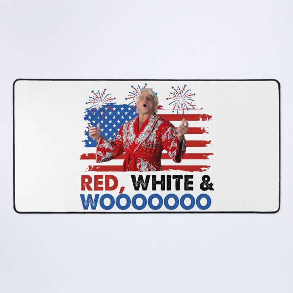Item preview, Funny 4th of July Red White and Wooooo Ric Flair Wrestling Dad  designed and sold by cakematel.