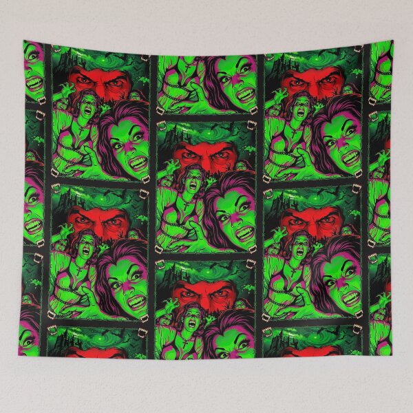 Item preview, Retro Neon Vampire Attack Horror Comic Art designed and sold by MetalSatyrShop.