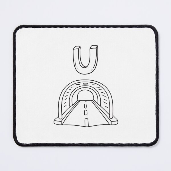 Item preview, Letter U Above Underpass Illustration designed and sold by rasagamastore.