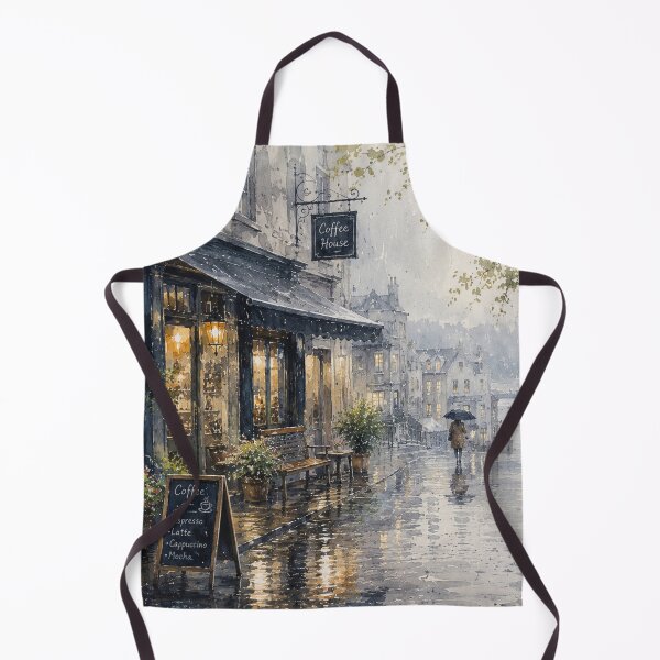 Item preview, Cozy Rainy European Coffee House designed and sold by 0606PM.