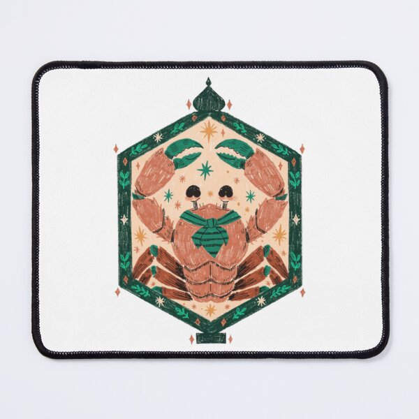 Item preview, Whimsical Dapper Crab Folk Art Birthday Geometric Frame designed and sold by OceansMatter.