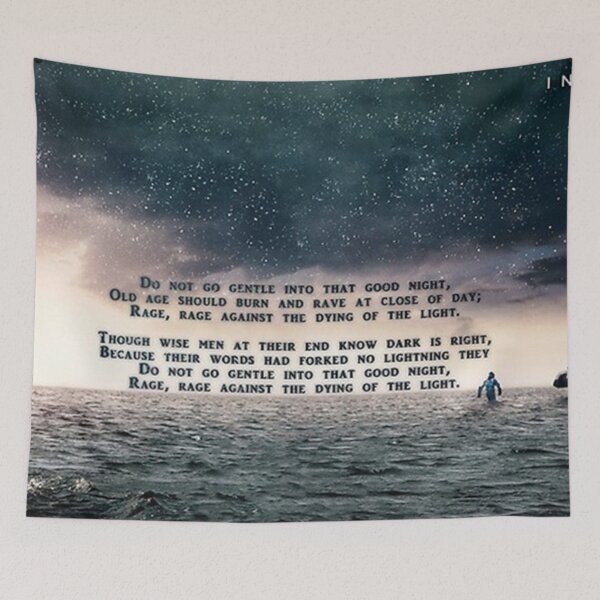 Item preview, Poster Interstellar - Do not go gentle into that good night 2026 designed and sold by brendaCampti.