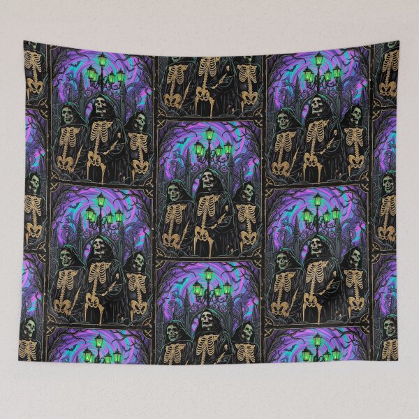 Item preview, Occult Grim Reaper Cemetery Ritual Gothic Art designed and sold by MetalSatyrShop.