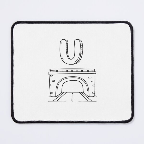 Item preview, Letter U Above Underpass Tunnel designed and sold by rasagamastore.