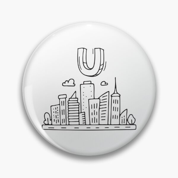 Item preview, Letter U Above Urban City designed and sold by rasagamastore.